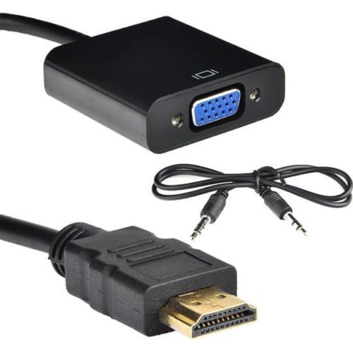 Buy online HDMI to VGA Adapter Converter Cable With Audio Cable in